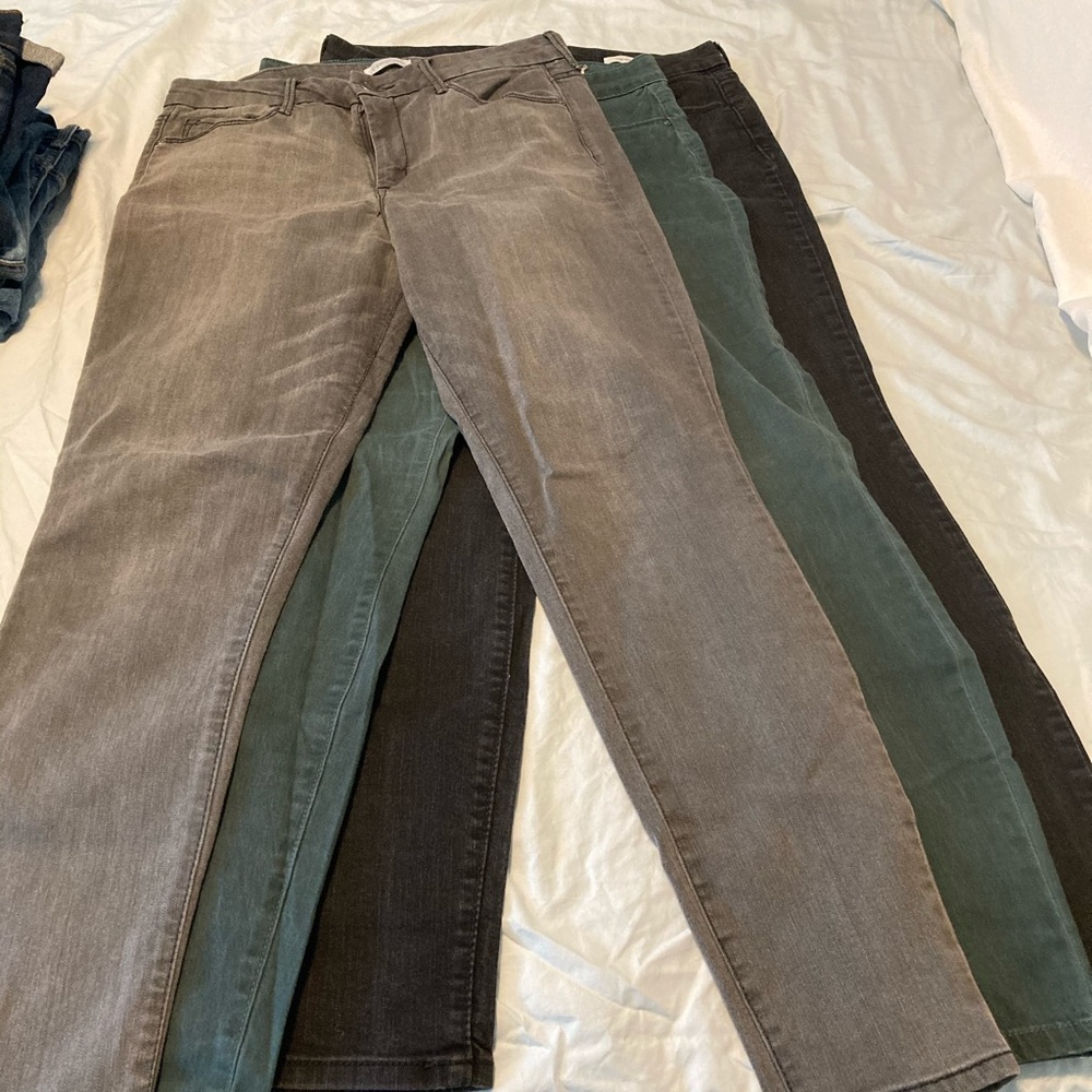 3 pairs of Jessica Simpson high rise skinny jeans